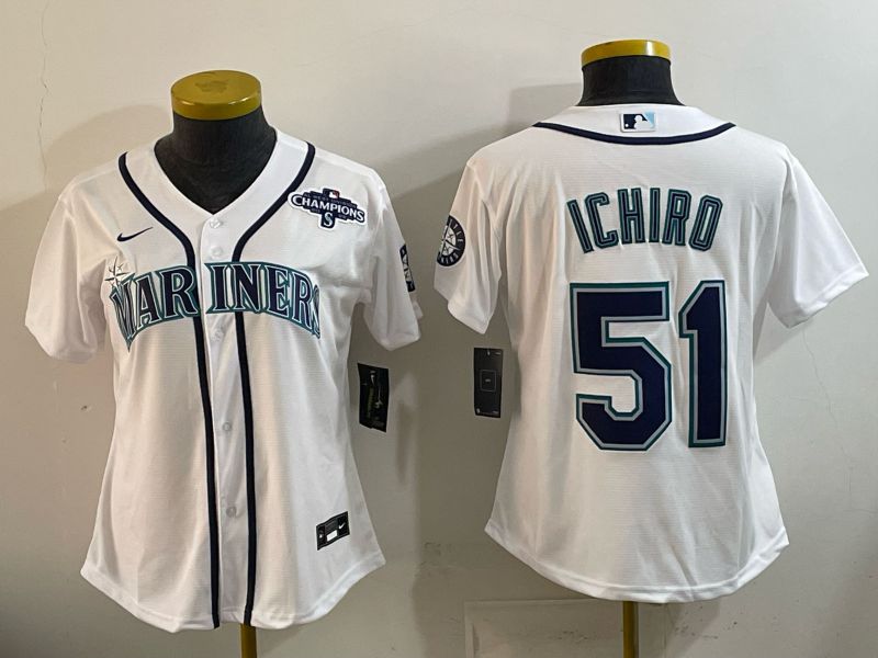 Youth Seattle Mariners #51 Ichiro White Game 2026 Nike MLB Jersey style 07